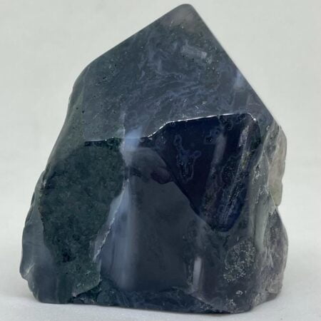 Green Moss Agate Cut Base Point