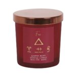 Fire Element Juniper Berry Crystal Chip Candle - Image 2