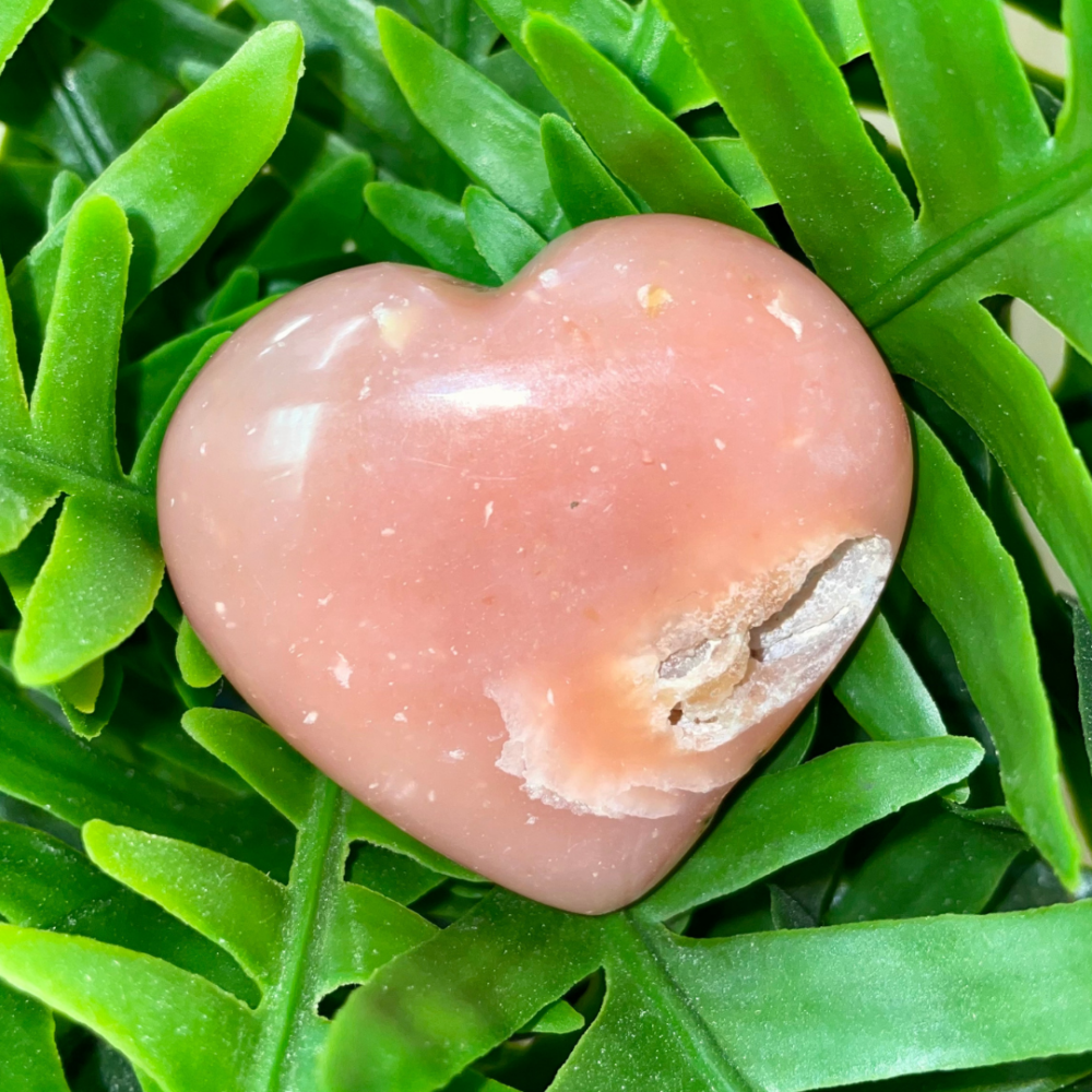 pink opal heart