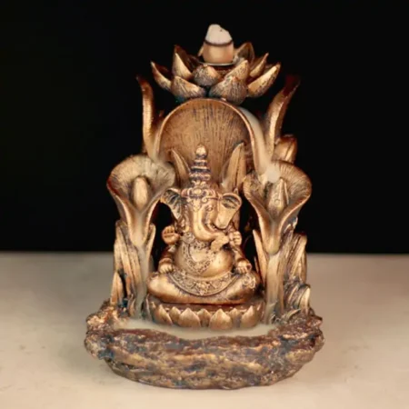 Gold Ganesh Backflow Burner