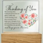 Thinking of You Glass Plaque
