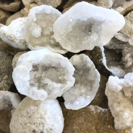extra small clear quartz geode