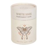 Luna Moth White Sage Crystal Candle - Image 5