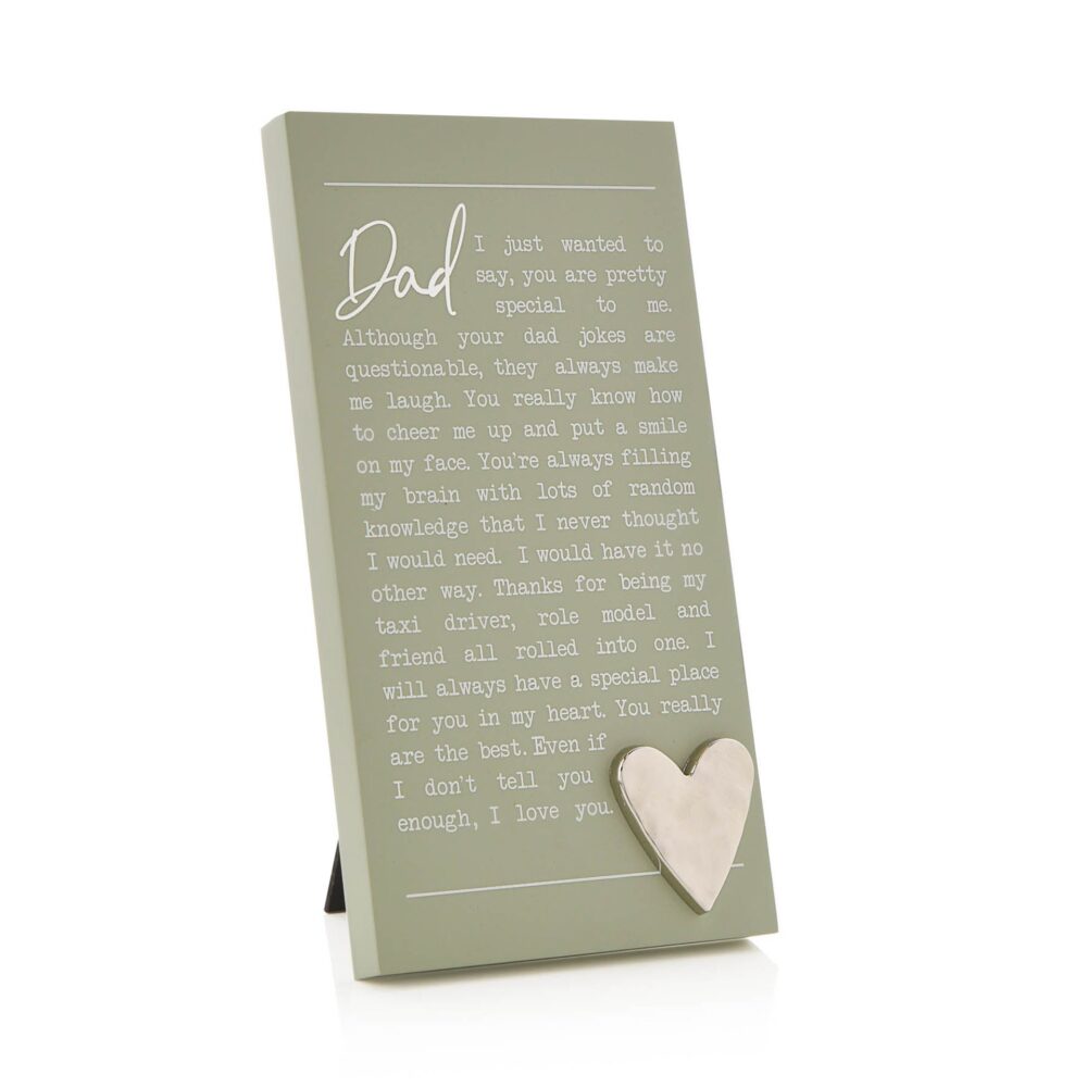 Dad Standing Plaque