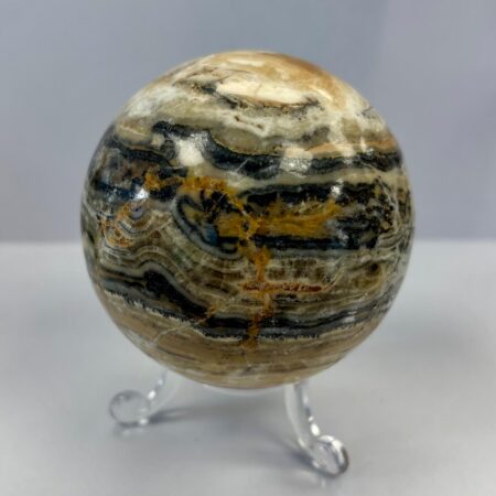zebra calcite sphere