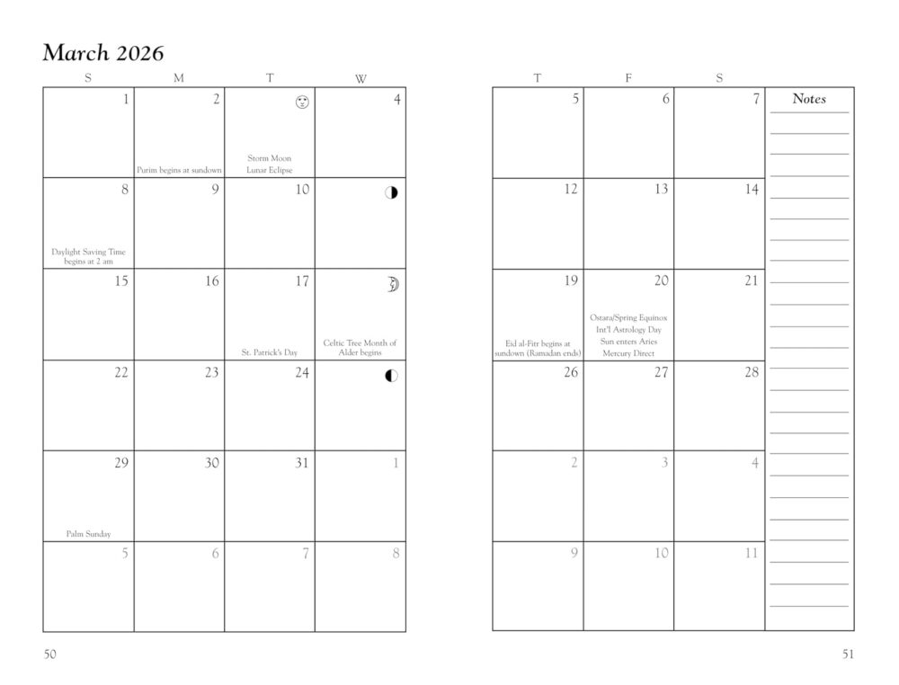 Llewellyn's Witches Datebook 2026 - Image 3