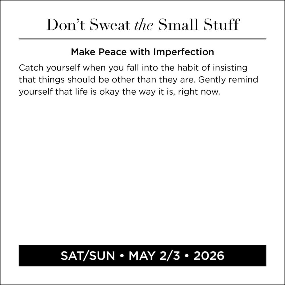 Dont Sweat The Small Stuff Desk Calendar 2026 - Image 4