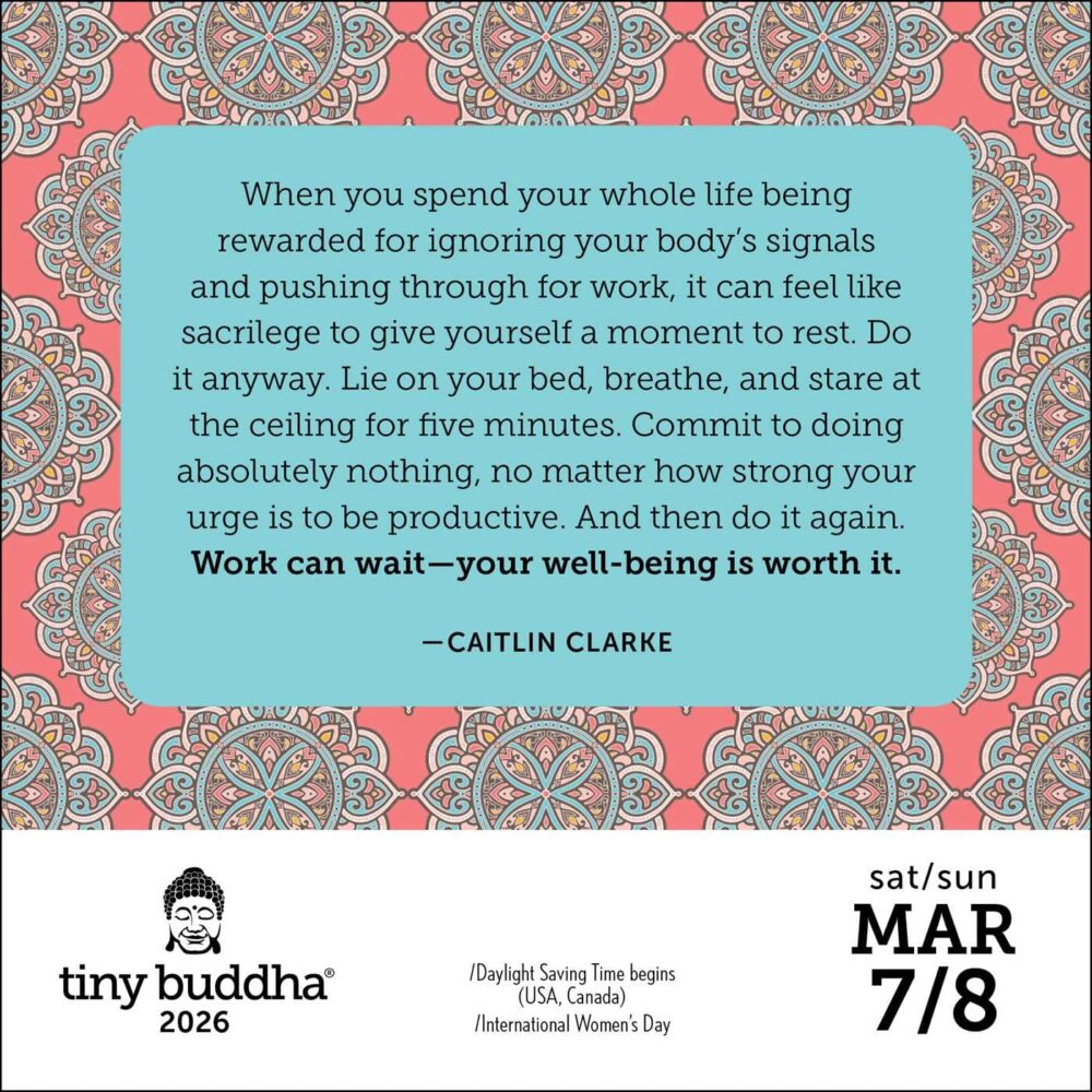 Tiny Buddha Desk Calendar 2026 - Image 3