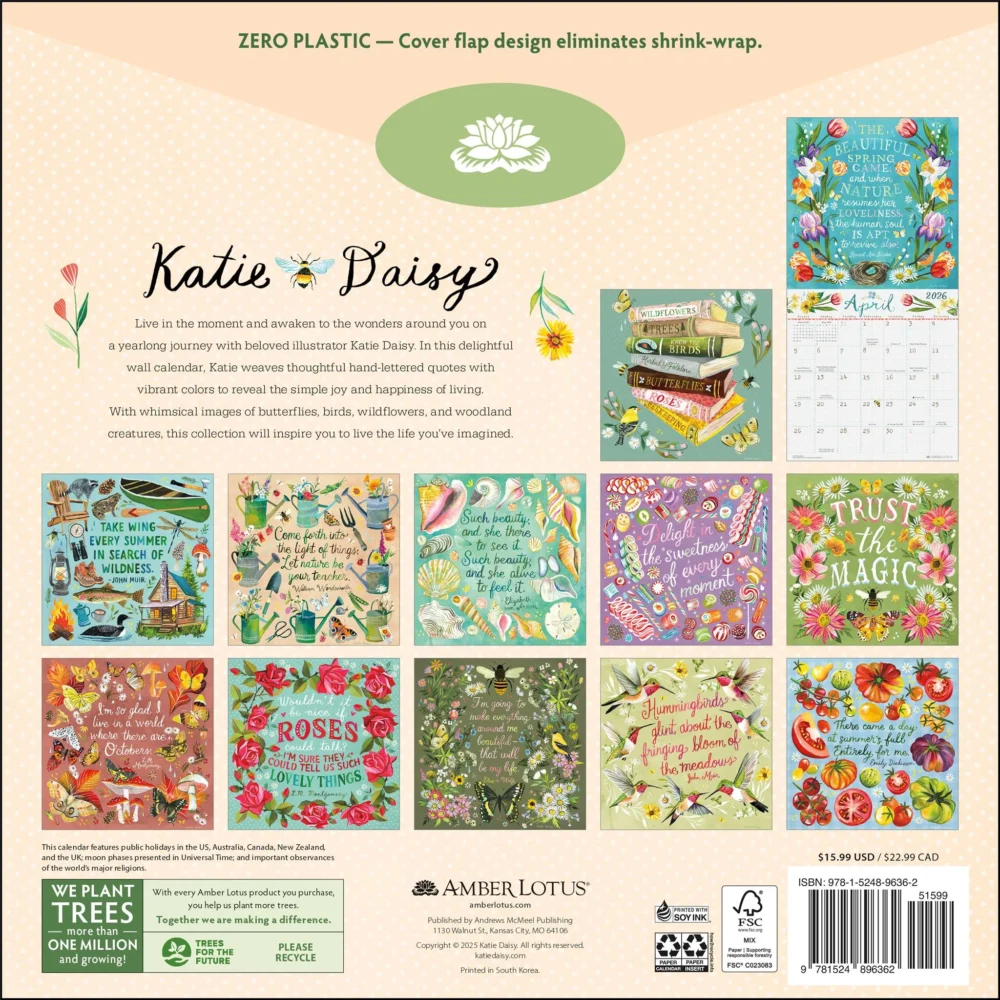 Katie Daisy 2026 Wall Calendar - Image 2