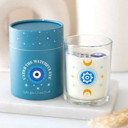 Under Watchful Eyes Rose Candle