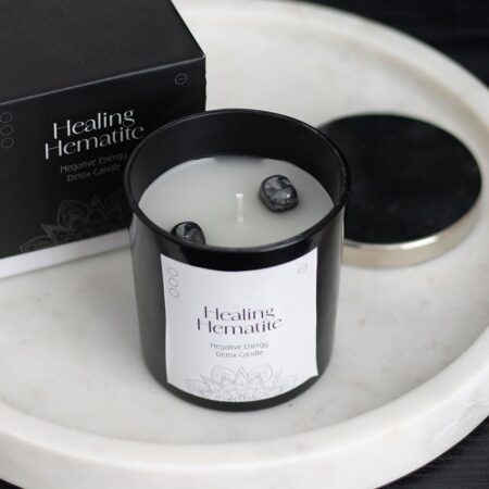 Hematite Healing Candle