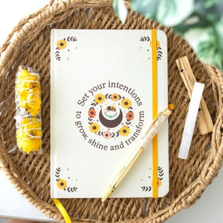 Set Your Intention Notebook and Citrine Pen